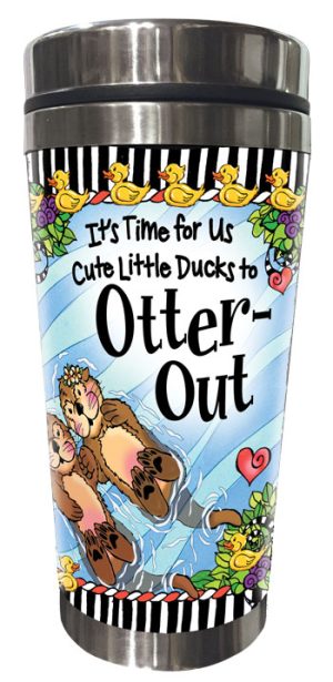 Otter Out Stainless Steel Tumbler - FRONT