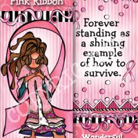 She Who Wears a Pink Ribbon …For herself & all the women in her life. – (Pink Ribbon) Bookmark