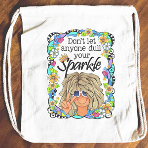 Sparkle - Drawstring Backpack - Tote bag