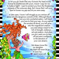 Being with My Little Girl (Divas of the Deep) – 8 x 10 Matted “Gifty” Art Print