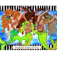 Wonderful Wacky Girl ‘Fins – (Dives of the Deep) Note Cards