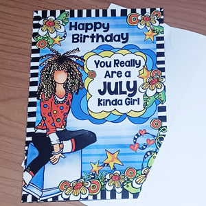 July _Birthday Card - OUTSIDE