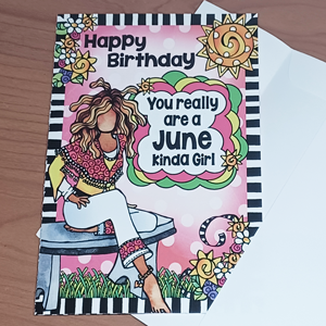 June _Birthday Card - OUTSIDE