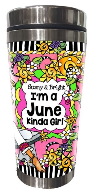 JUNE - FRONT - Stainless Steel Tumbler