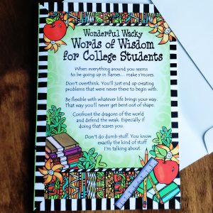 Wisdom for College Student - Greeting Card_FRONT