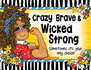 Crazy Brave 2022 - Note Card - FRONT