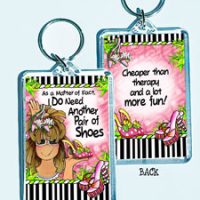 As a matter of fact, I DO Need Another Pair of Shoes – 3″ x 2″ Acrylic (double-sided) Key Chain