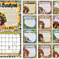 2023 SMALL/Mini – Be You Own Sunshine Wear a Crown of Sunbeams & Light Up the World! – (7.5 x 7.5) Calendar  – (LAST ONES)