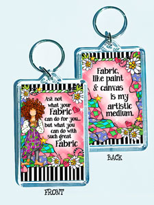 Ask Not (QUILT) - Keychain