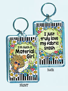 Materieal Girl (QUILT) - Keychain
