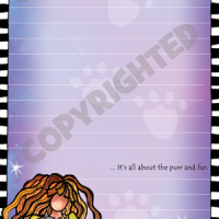 She Who Loves Her Cat – Memo Pad w magnet (LIMITED QUANTITIES)