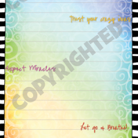 Wonderful Wacky Words to Live By – Memo Pad w magnet