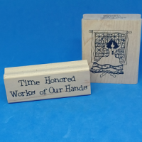 Time Honored Works of Our Hands (2 pack) – (Quilting) Rubber Stamps
