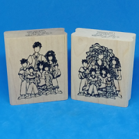 Called to Teach (She & He) – 2.5″ x 2″ Rubber Stamp (2 pack)