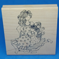 She Who is My Little Girl – 4″x4″ Rubber Stamps
