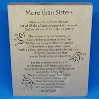 More than Sisters (Story) – 5″ x 4″ Rubber Stamp