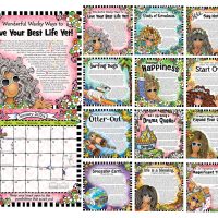 2024 – 12″ x 12″ (LARGE) Live Your Best Life Yet! Wall Calendar – by Suzy Toronto