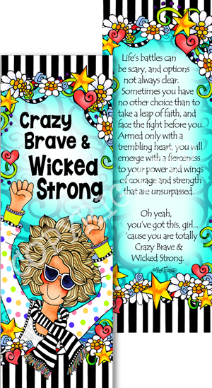 Crazy Brave - bookmark w story