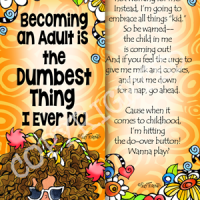 Becoming an Adult is the Dumbest Thing I Ever Did – Bookmark (w story on the back)