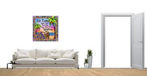 vacation toes - canvas art