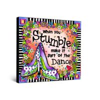 When you Stumble make it part of the Dance – 32″ x 32″ Giclée print on canvas