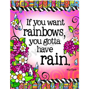 Rainbows Rain - Note Cards