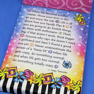 Words to Live By - Pocket note pad - INSIDE