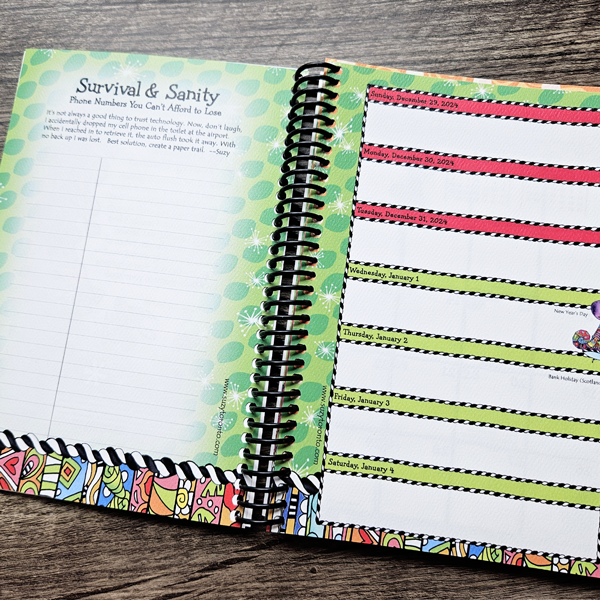 2025 8"x5.5" Weekly Planner by Suzy Toronto (WEBSITE EXCLUSIVE) Suzy